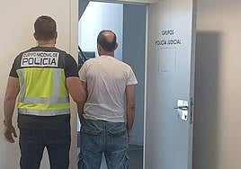 Momento de la detención.