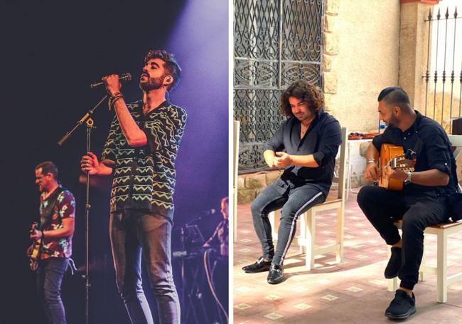 Actuación de La Banda de Ases. Los hermanos Chaskío en concierto.