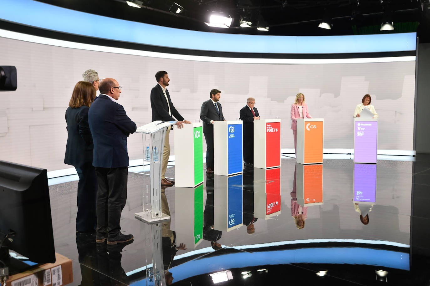 Las imágenes del debate electoral de la Región de Murcia