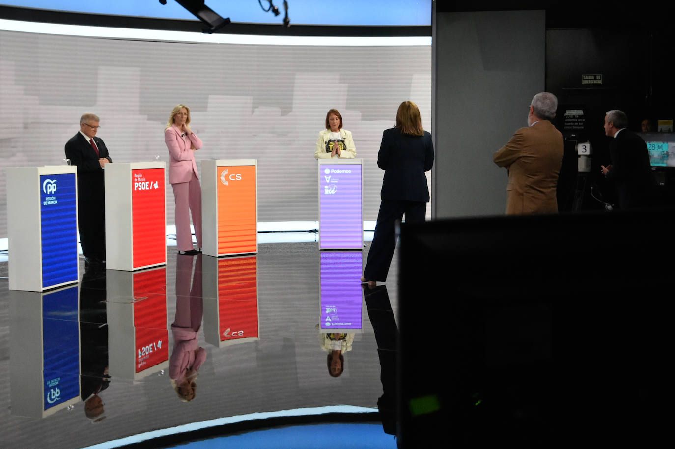 Las imágenes del debate electoral de la Región de Murcia