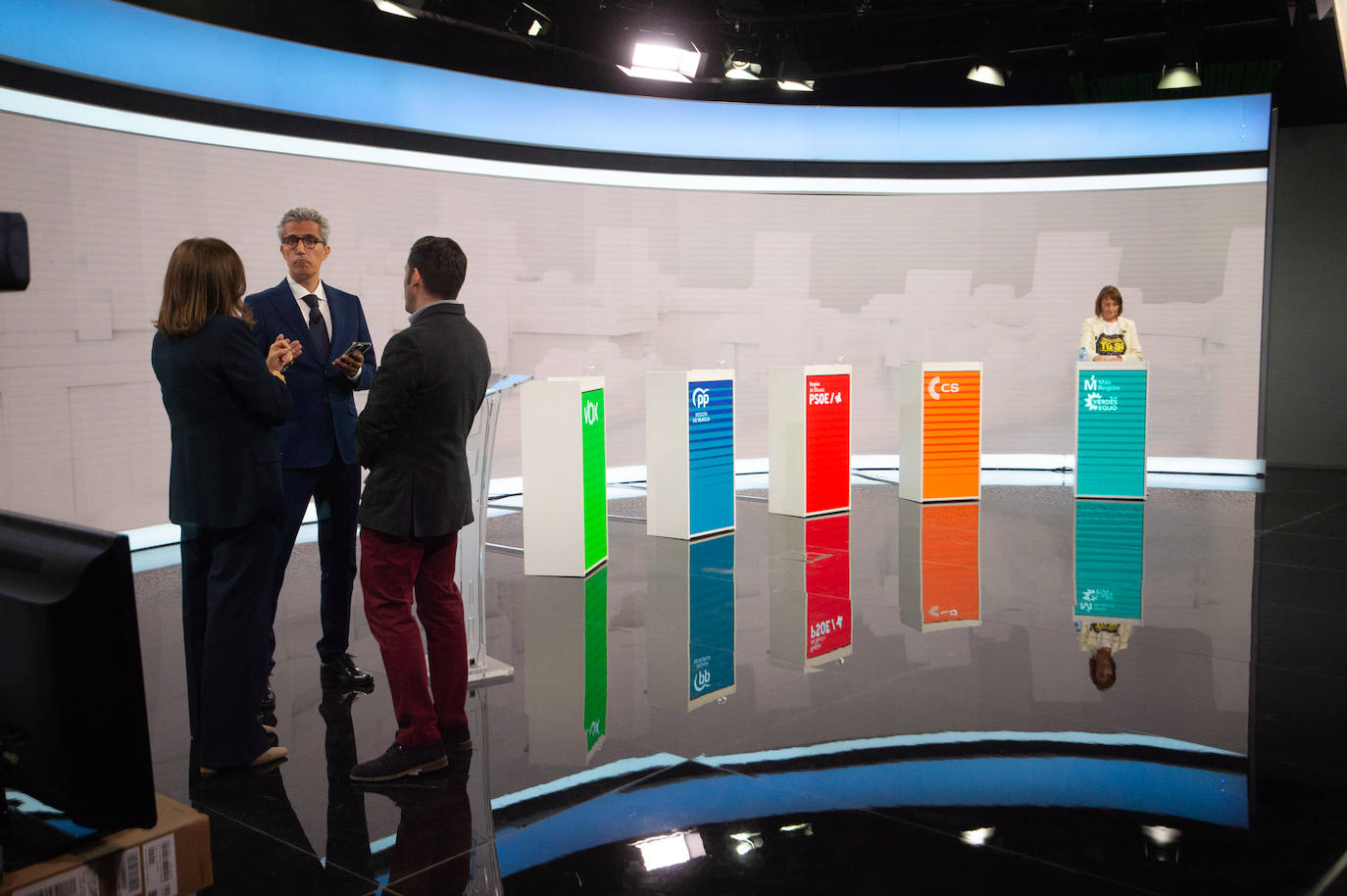 Las imágenes del debate electoral de la Región de Murcia