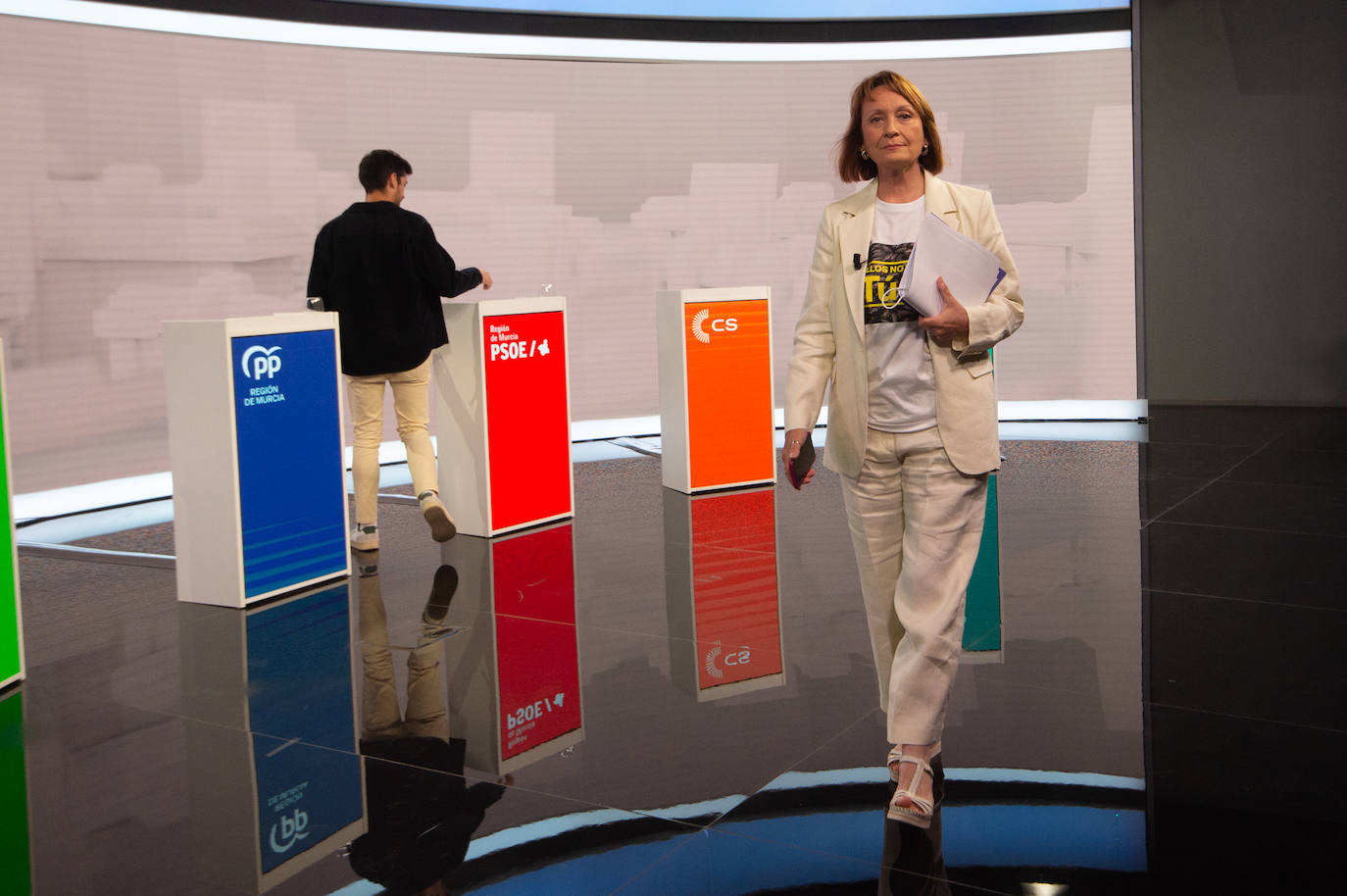 Las imágenes del debate electoral de la Región de Murcia