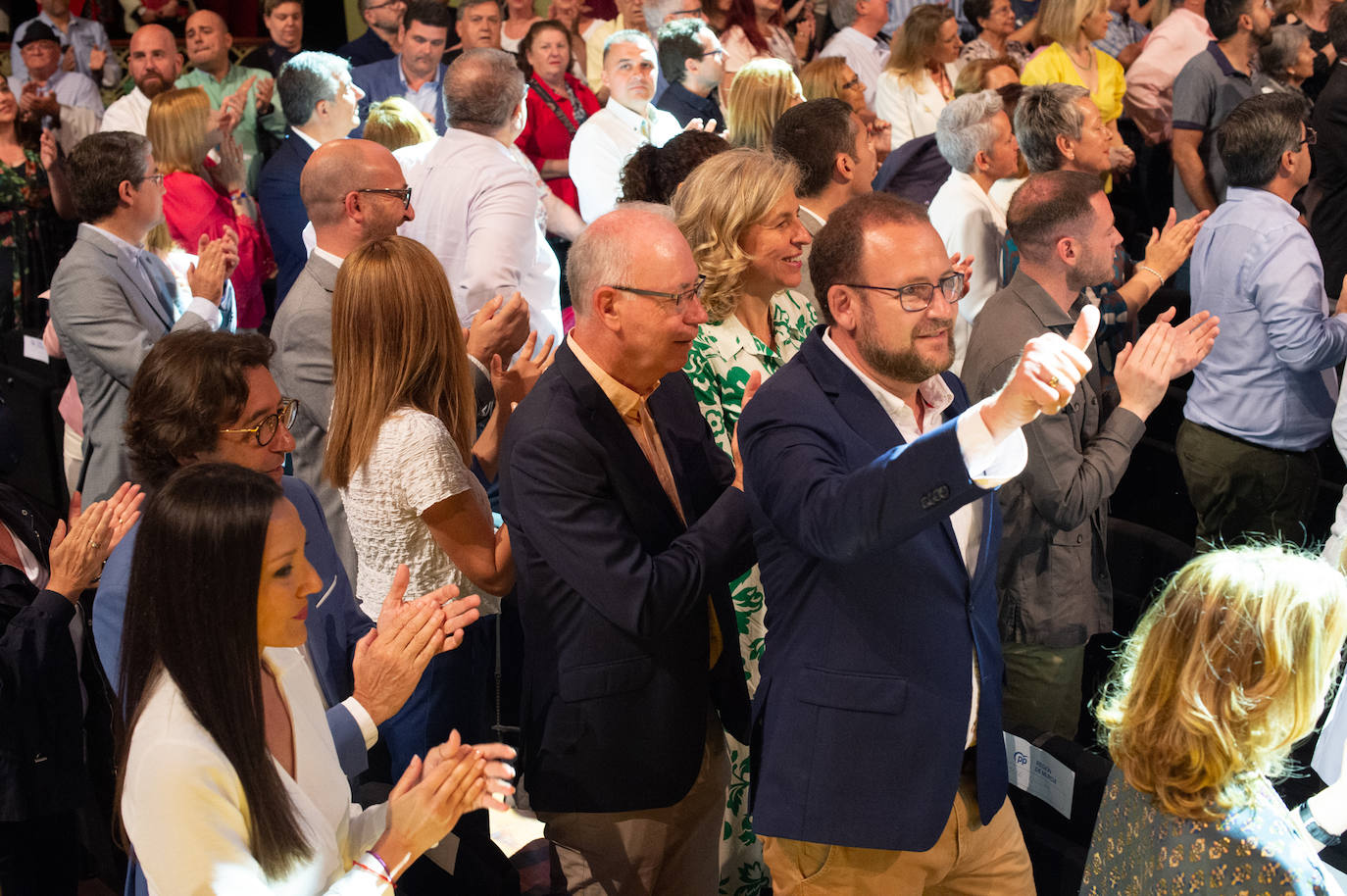 El mitin de Aznar, Miras y Ballesta en Murcia, en imágenes