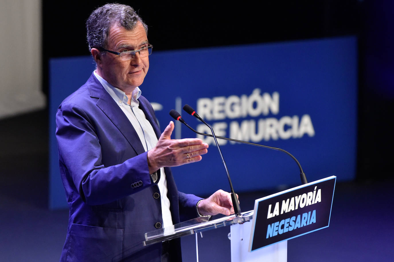 El mitin de Aznar, Miras y Ballesta en Murcia, en imágenes