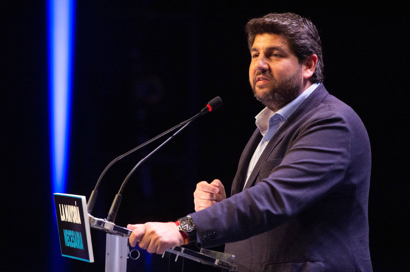 El mitin de Aznar, Miras y Ballesta en Murcia, en imágenes