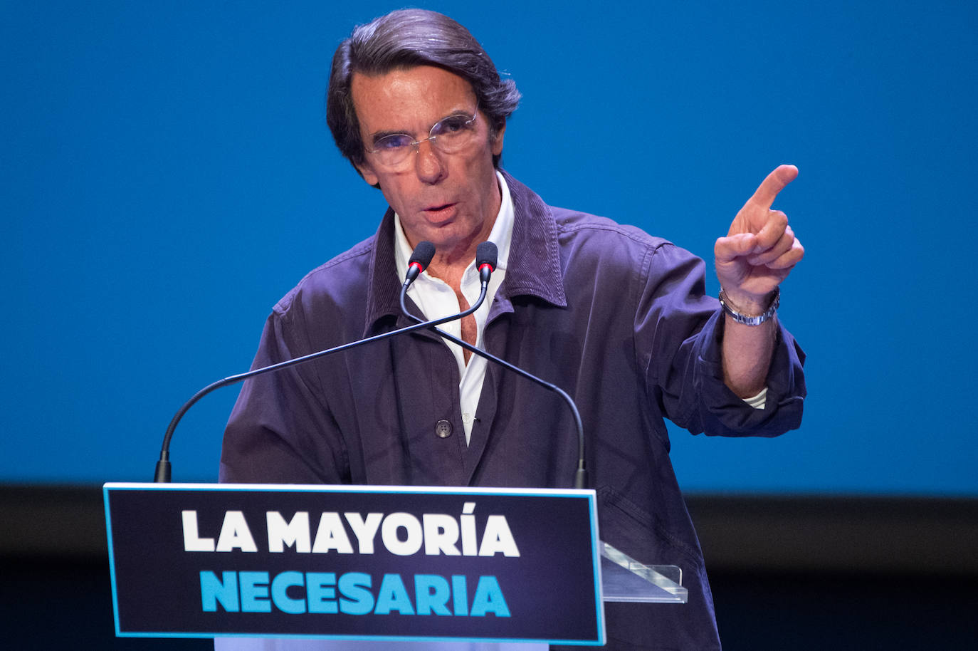 El mitin de Aznar, Miras y Ballesta en Murcia, en imágenes