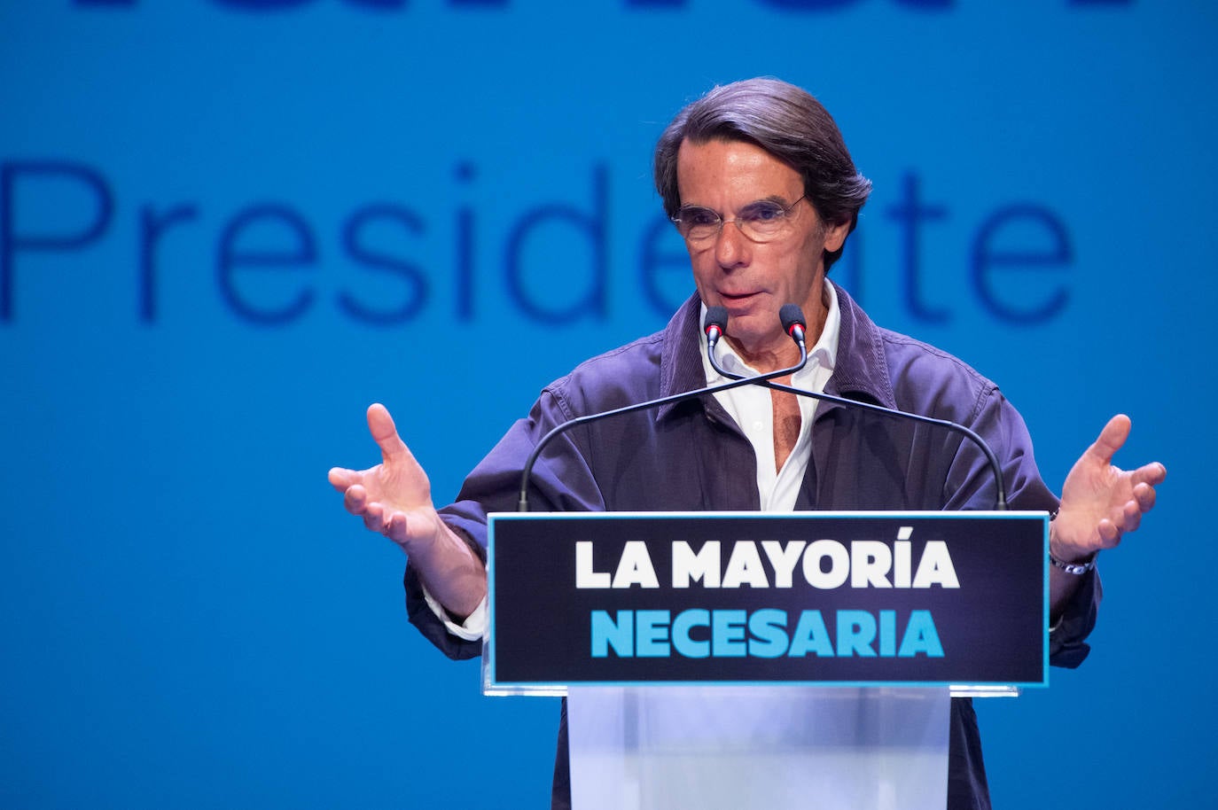 El mitin de Aznar, Miras y Ballesta en Murcia, en imágenes