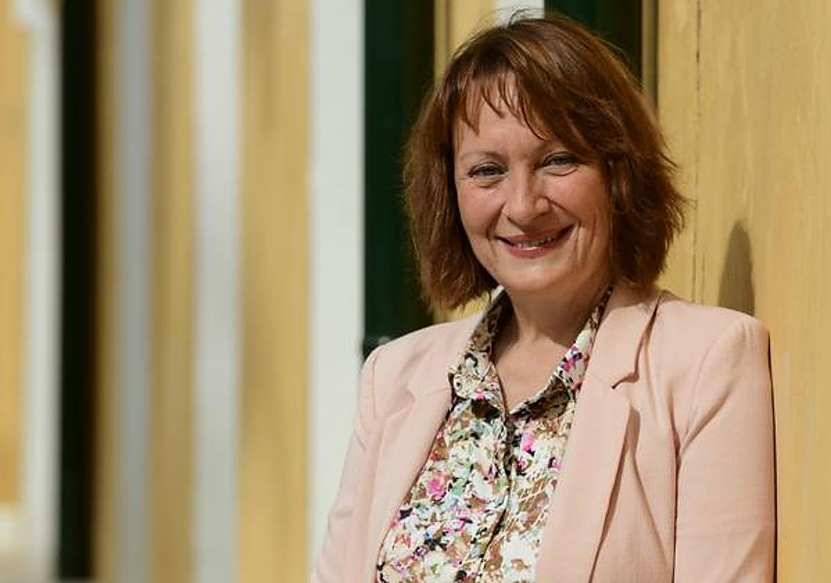 La candidata a la presidencia de la Comunidad por Podemos-Izquierda Unida-Alianza Verde, María Marín.