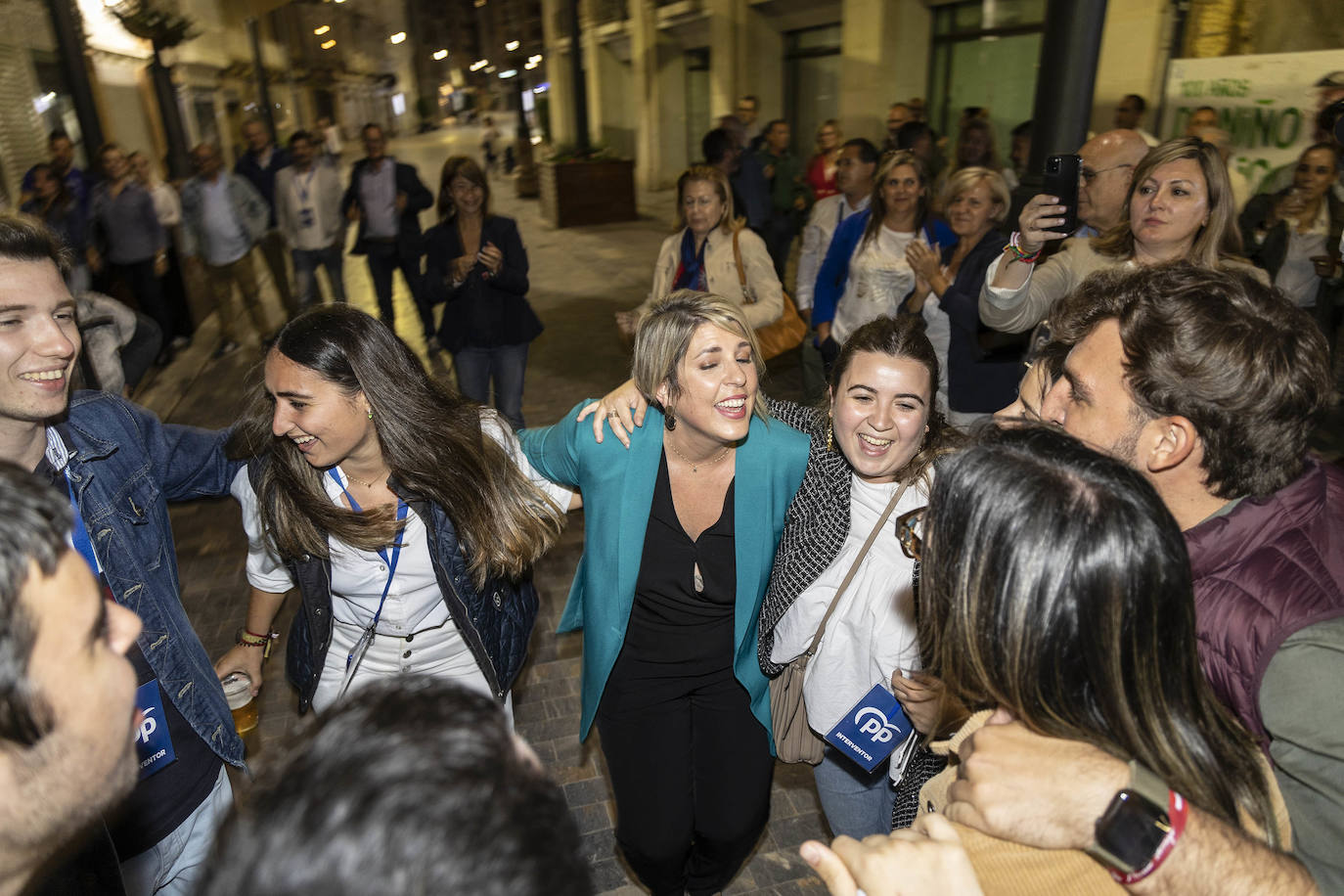 Celebración del PP de Cartagena tras ganar las elecciones