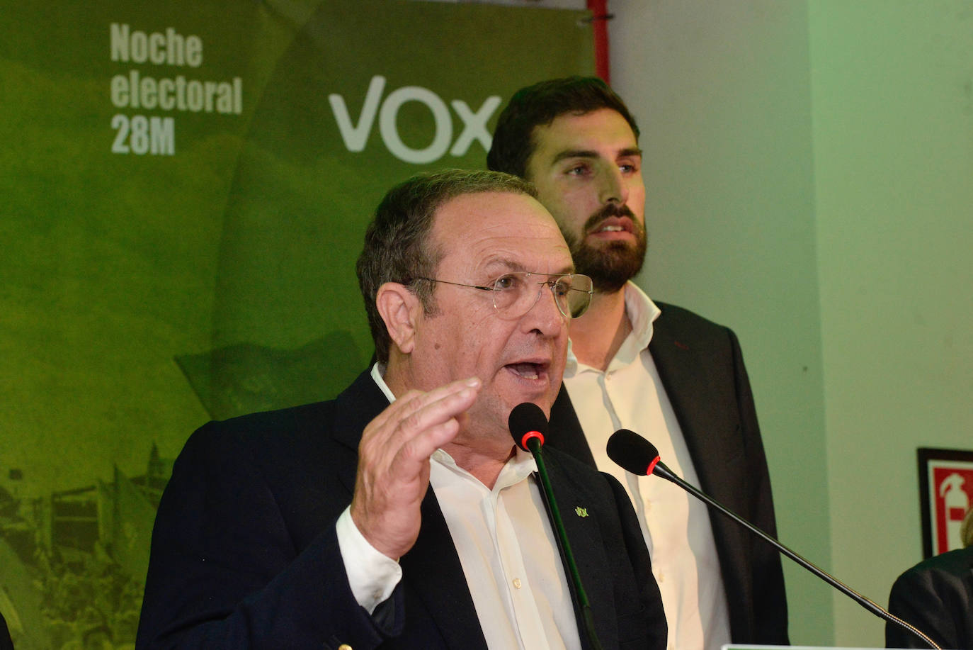 Rueda de prensa de Vox, en imágenes