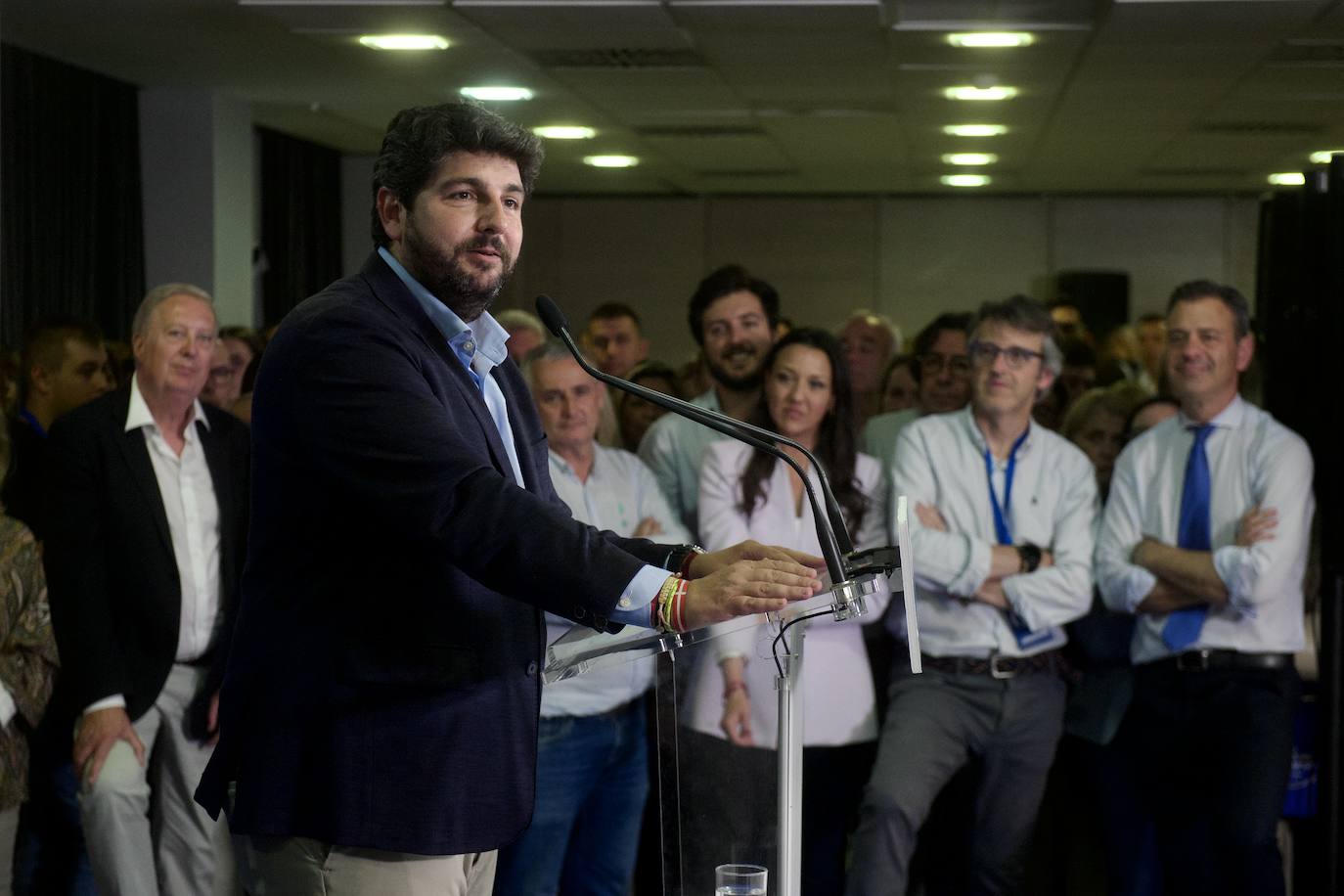 Celebración del PP tras los resultados electorales