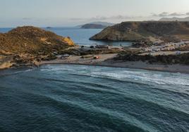 La playa de La Carolina, en Águilas, en una imagen de archivo.