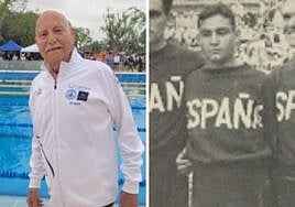 A la izquierda, Alberiche, el viernes pasado en el CN Santa Ana de Cartagena, a la derecha, en una imagen de 1956.