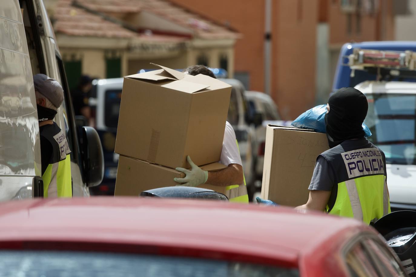 Operativo antidroga en Espinardo, en imágenes