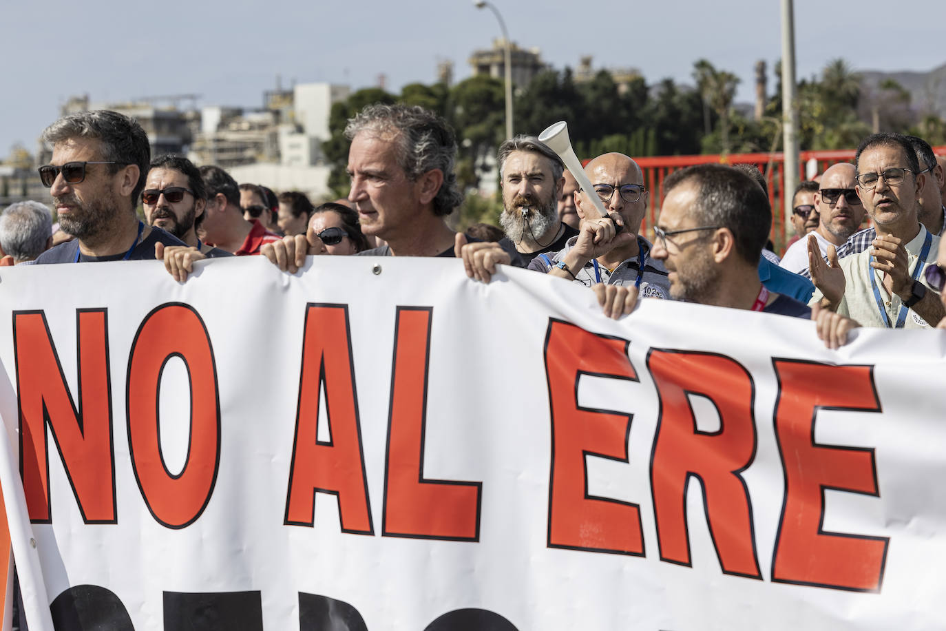 Trabajadores de Sabic protestan por la ampliación del ERTE