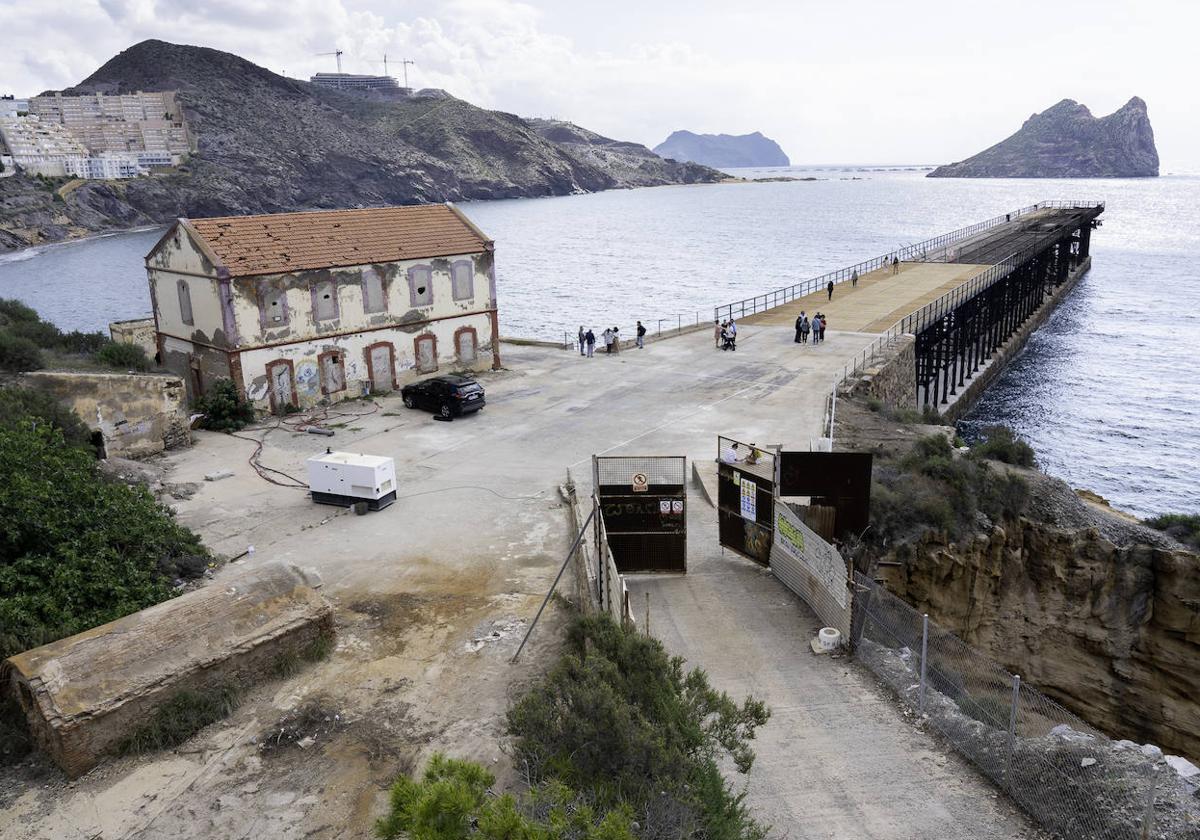 La primera visita al embarcadero del Hornillo de Águilas, imágenes