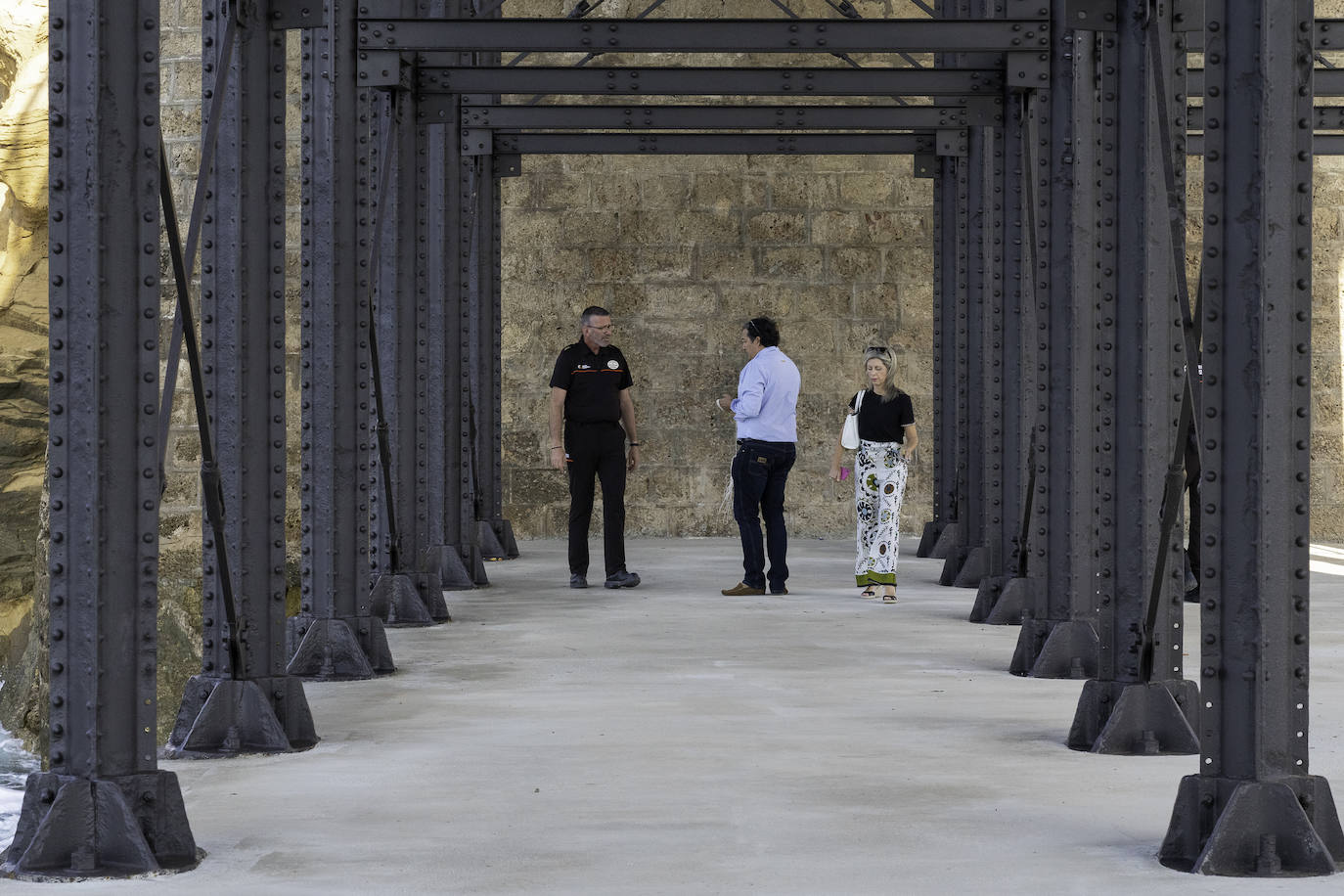 La primera visita al embarcadero del Hornillo de Águilas, imágenes