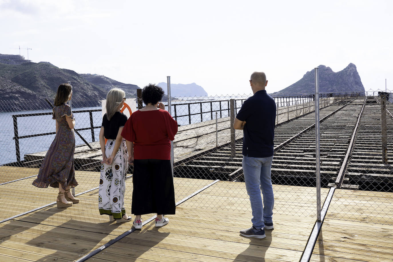 La primera visita al embarcadero del Hornillo de Águilas, imágenes