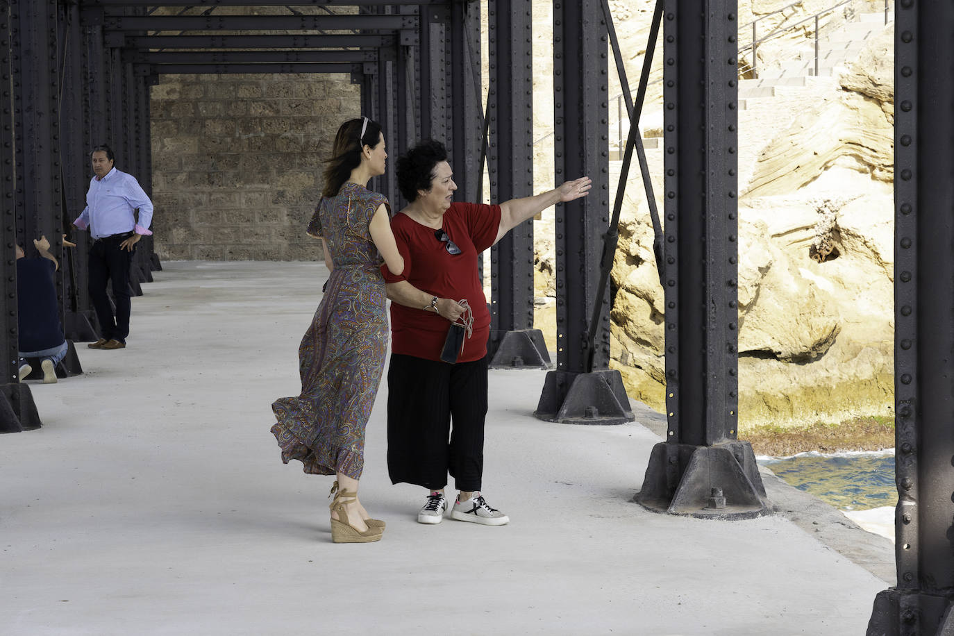 La primera visita al embarcadero del Hornillo de Águilas, imágenes