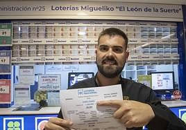 Loterías Migueliko fue la administración que repartió el número agraciado en Cartagena.