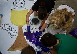 Las alfombras de sal de Alquerías, en imágenes