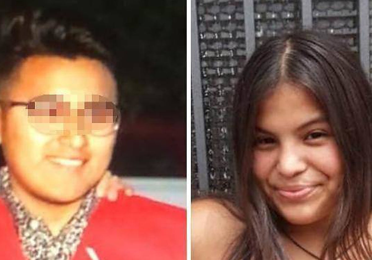 Johan S., asesino confeso, y Claudia, la víctima.