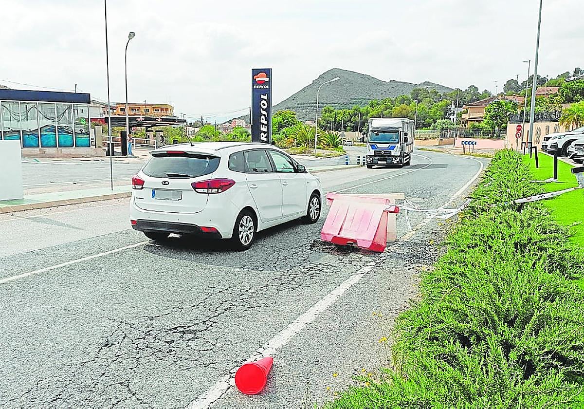 Riesgo grave en la N-340