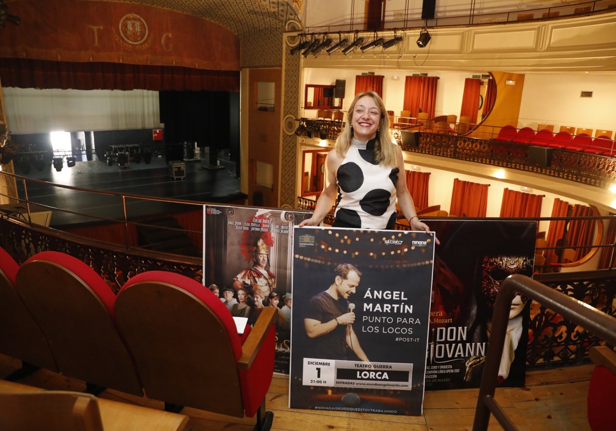 Mazuecos en la presentación de la programación del teatro.