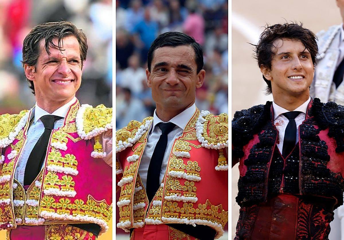 El Juli, Ureña y Roca Rey.