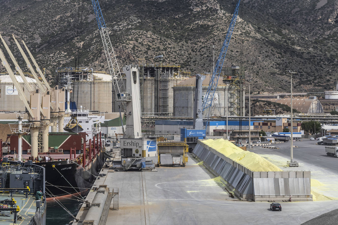 El Puerto de Cartagena es el segundo de España que más cereal importa