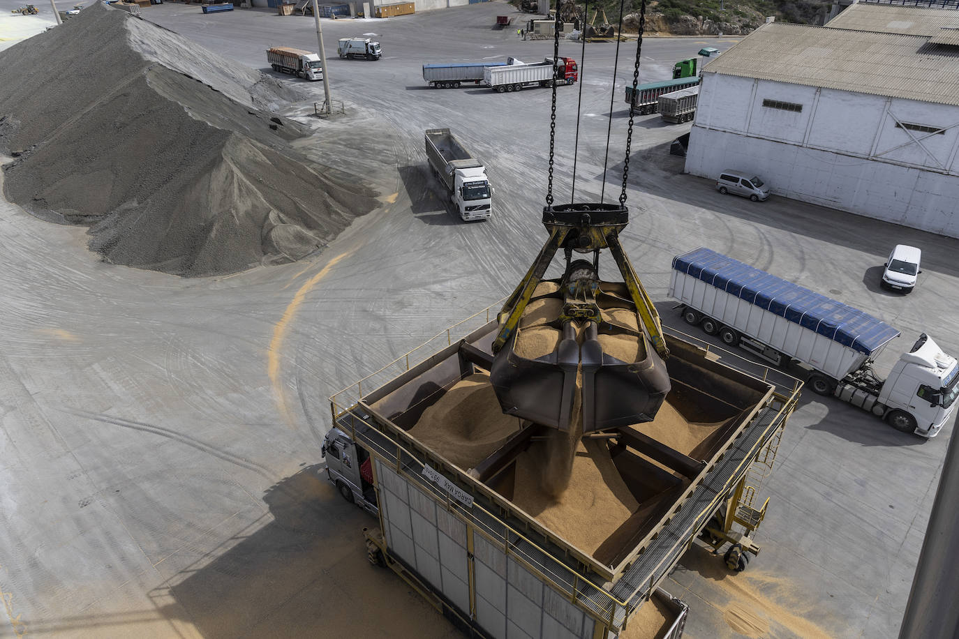 El Puerto de Cartagena es el segundo de España que más cereal importa