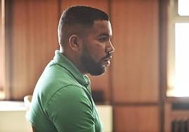 El acusado, Mohamed C., durante el juicio.