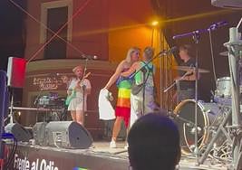 La organización tapa a la cantante con la bandera LGTBI.