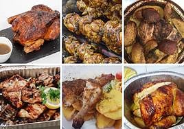 Del asador de pollo a la mesa