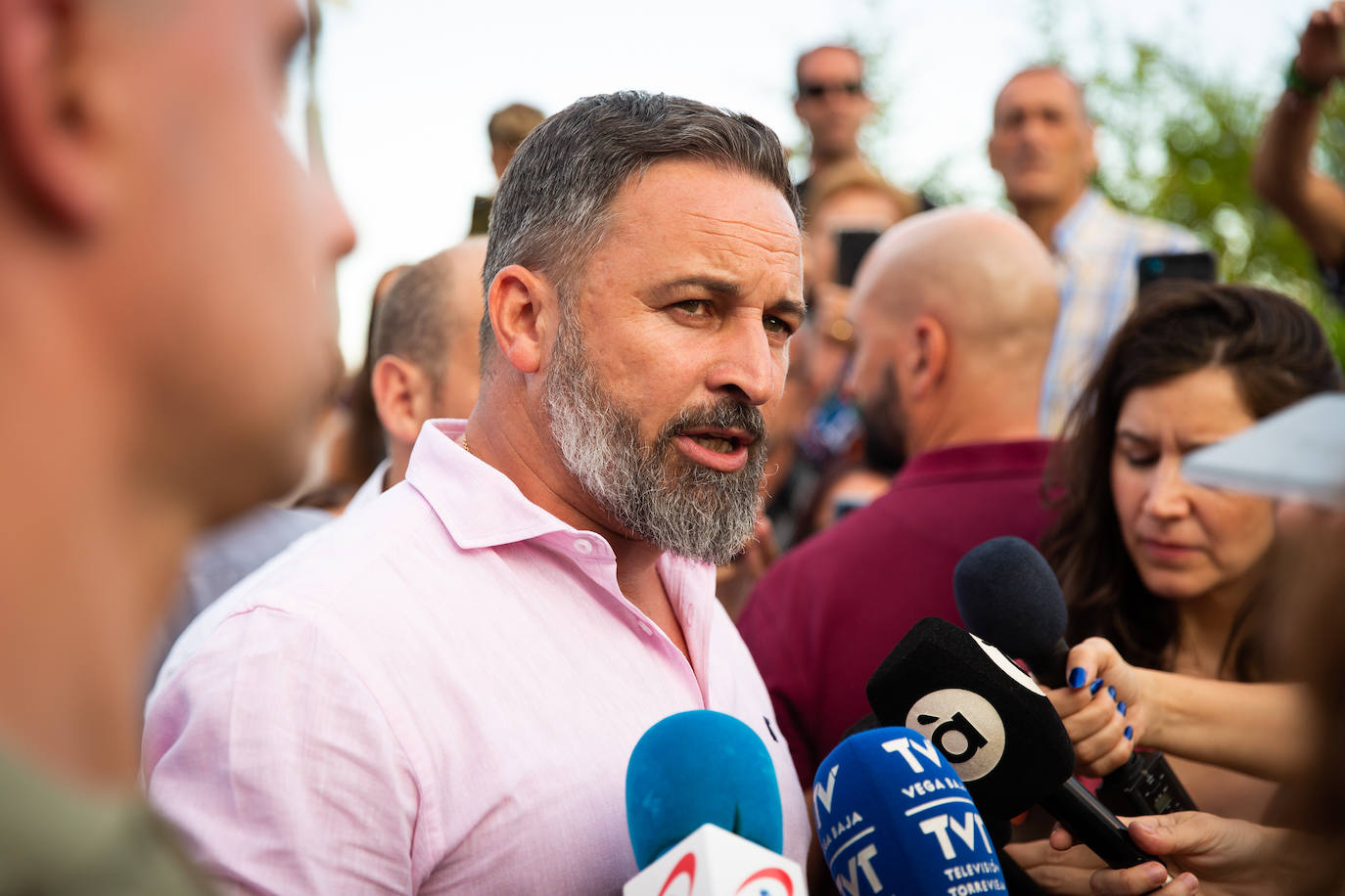 Las imágenes de la visita de Santiago Abascal a Torrevieja