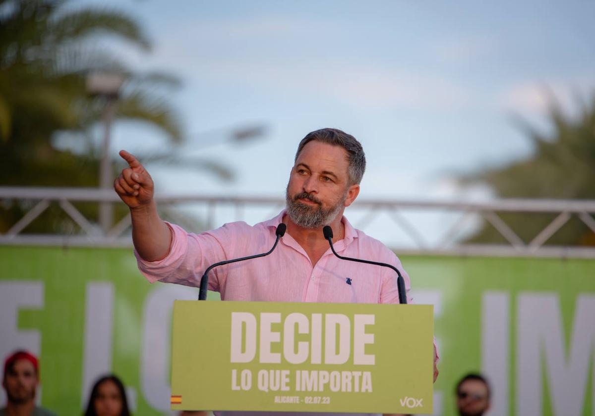 Santiago Abascal, en una imagen de archivo.