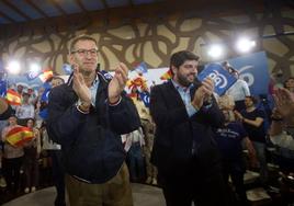 Feijóo y López Miras en un acto del PP, en una foto de archivo.