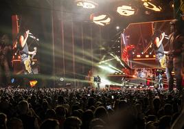 Imagen del concierto de Kiss en la última edición del festival Rock Imperium de Cartagena.