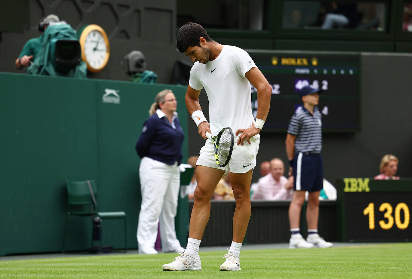 El partido entre Carlos Alcaraz y Jarry en Wimbledon, en imágenes