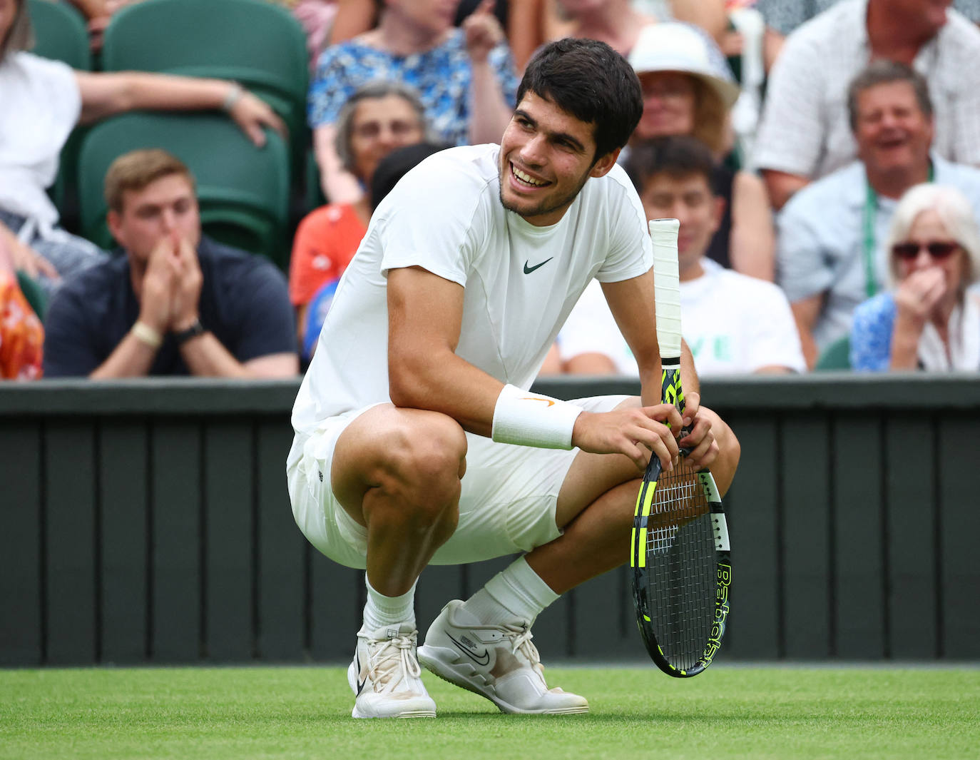 El partido entre Carlos Alcaraz y Jarry en Wimbledon, en imágenes