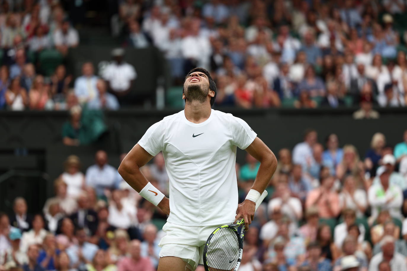 El partido entre Carlos Alcaraz y Jarry en Wimbledon, en imágenes