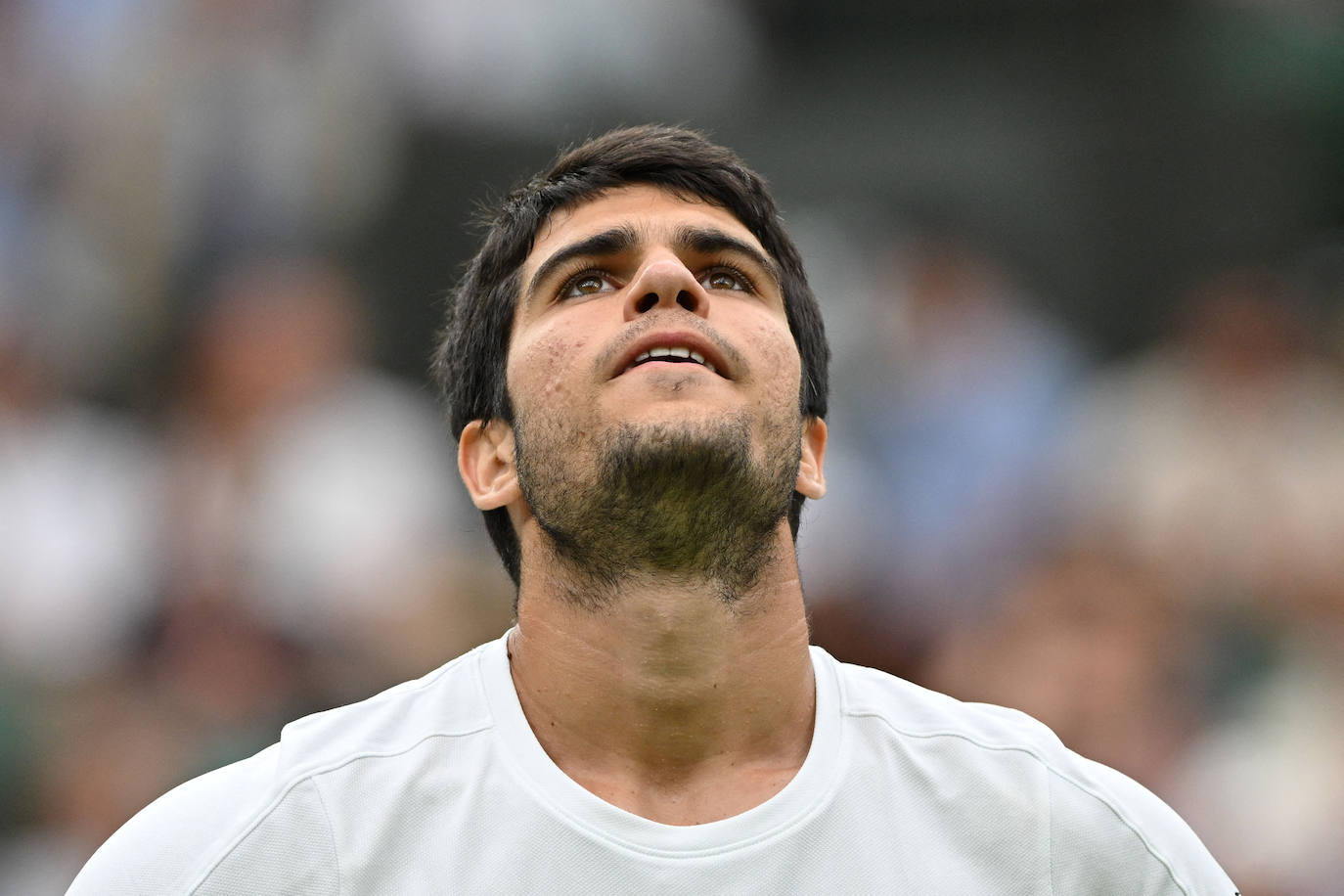 El partido entre Carlos Alcaraz y Jarry en Wimbledon, en imágenes