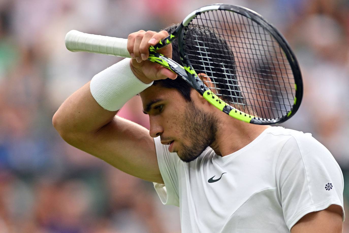 El partido entre Carlos Alcaraz y Jarry en Wimbledon, en imágenes