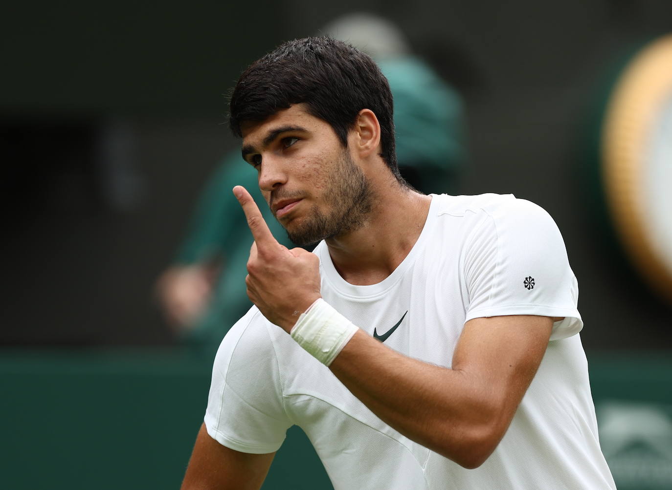 El partido entre Carlos Alcaraz y Jarry en Wimbledon, en imágenes