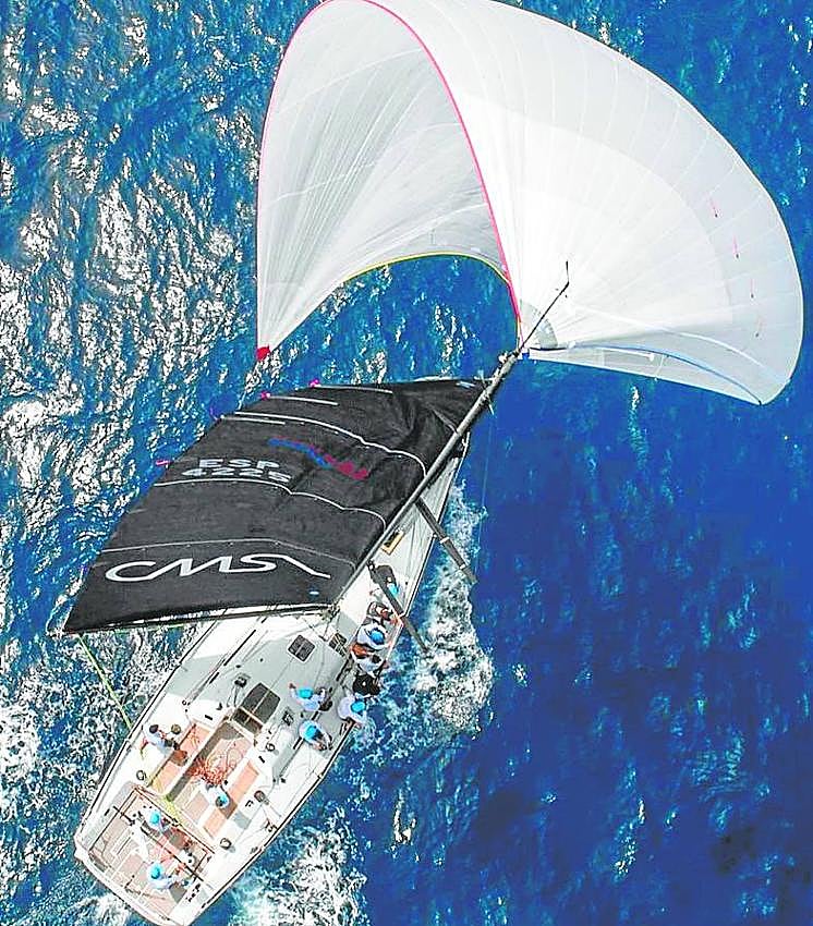 El 'Pez de Abril', en una regata, este año.