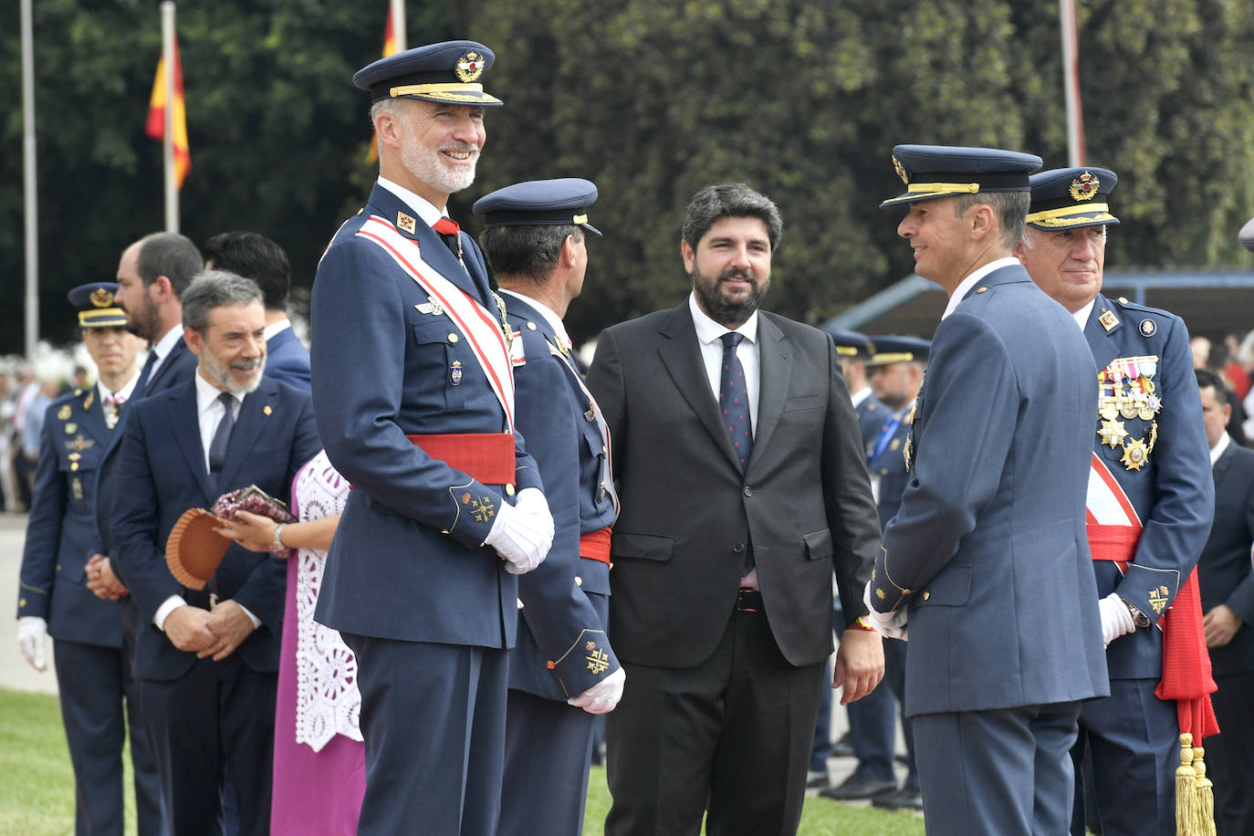 Visita de Felipe VI a la Academia General del Aire, en imágenes