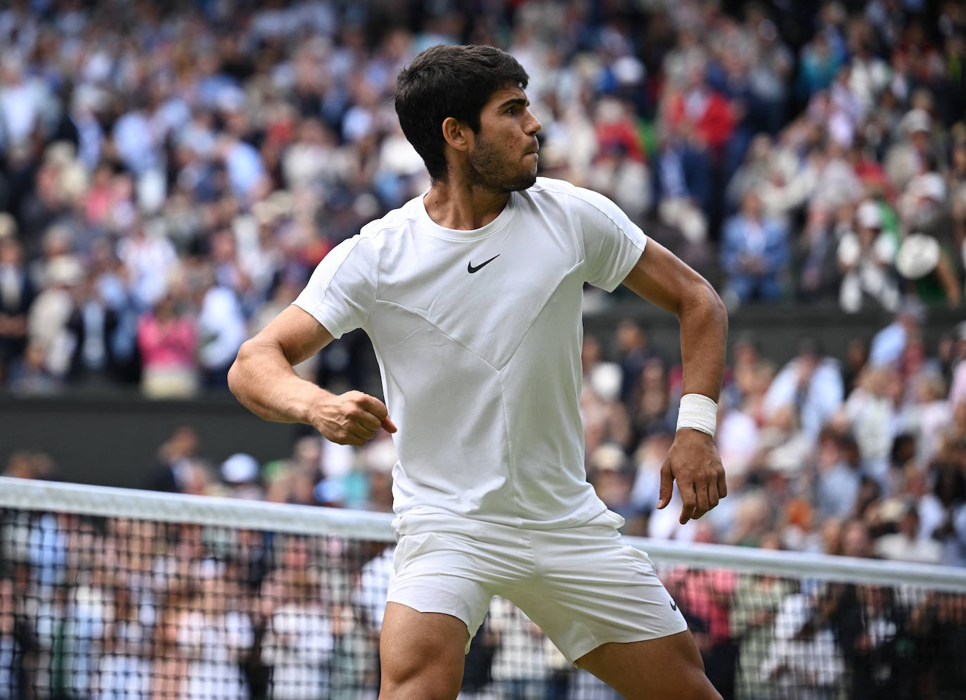 Las imágenes del partido Alcaraz-Rune en Wimbledon