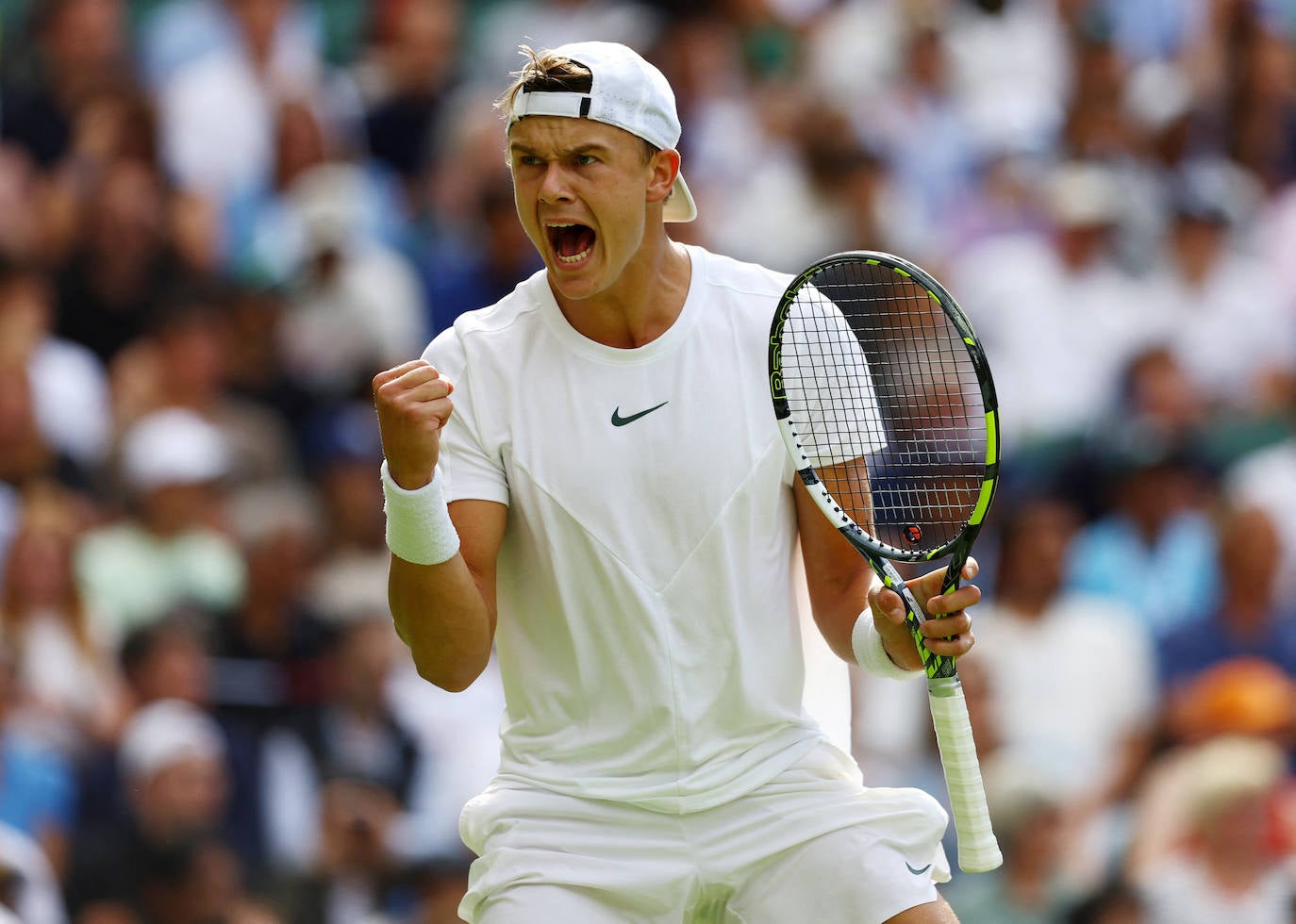 Las imágenes del partido Alcaraz-Rune en Wimbledon