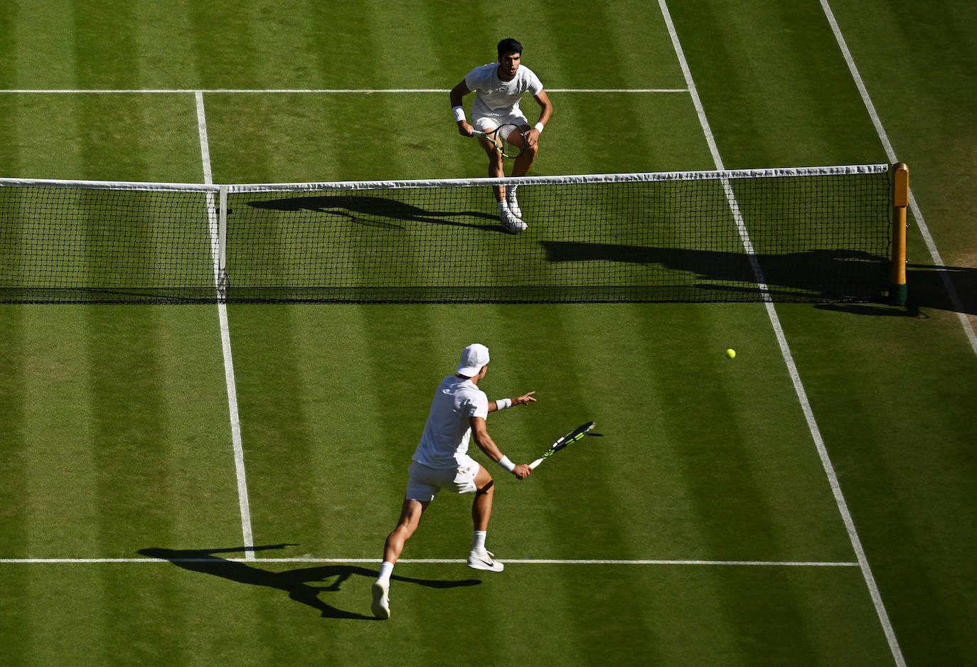 Las imágenes del partido Alcaraz-Rune en Wimbledon