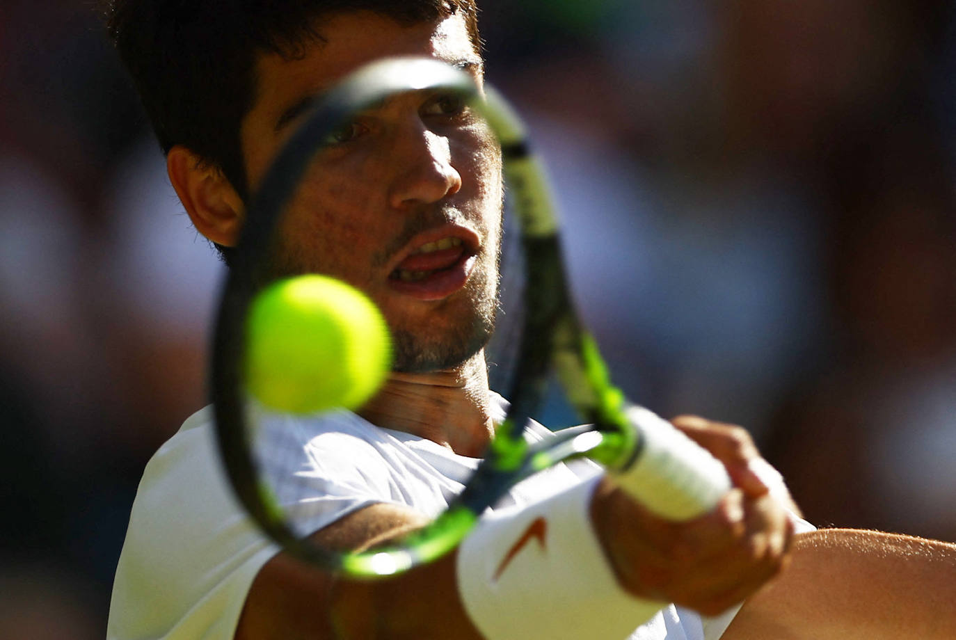 Las imágenes del partido Alcaraz-Rune en Wimbledon